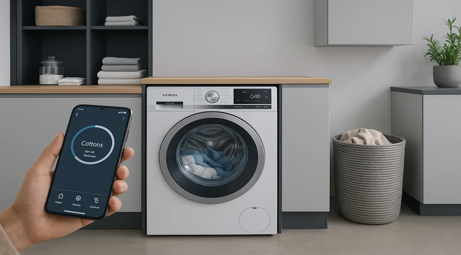 Waschmaschine mit App Steuerung